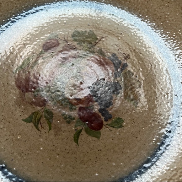 Vintage Monroe Salt Works Cornucopia of Fruit Pasta Plate - Picture 5 of 10